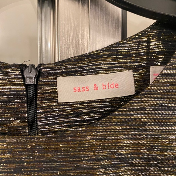 Sass and bide gold metallic top - Picture 5 of 5